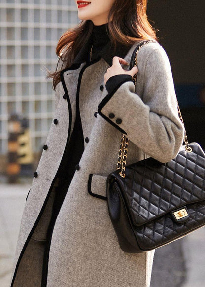 Double-Breasted Wool Coat