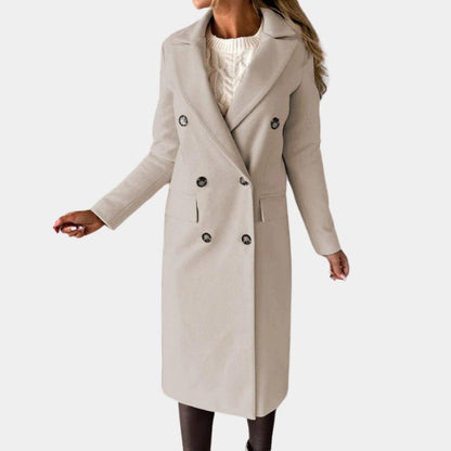 Double-Breasted Wool Coat