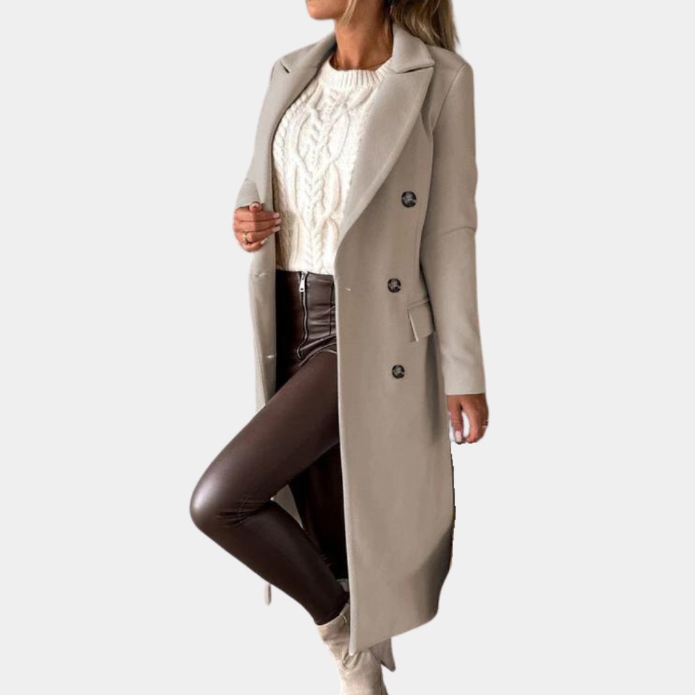 Double-Breasted Wool Coat