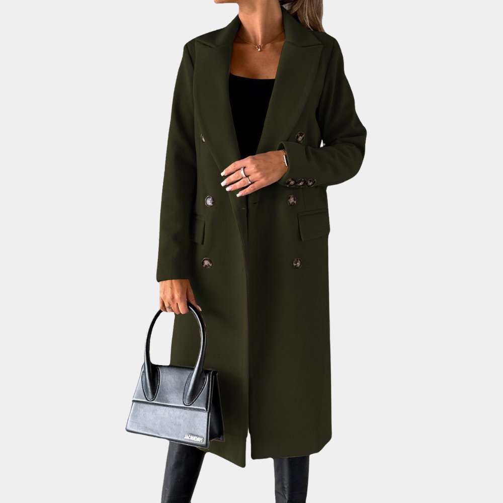 Double-Breasted Wool Coat