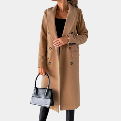 Double-Breasted Wool Coat