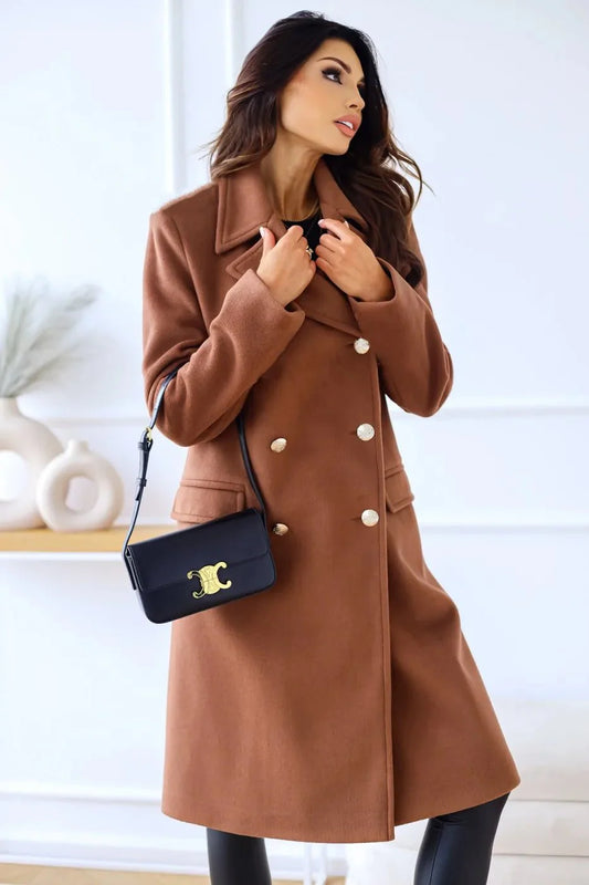 Double-Breasted Wool Coat