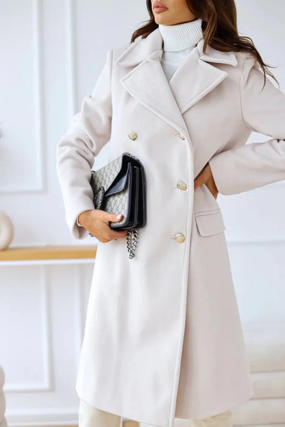 Double-Breasted Wool Coat