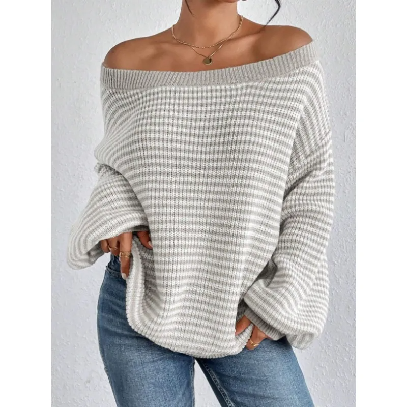 Eva™ Cozy Striped Knit Sweater