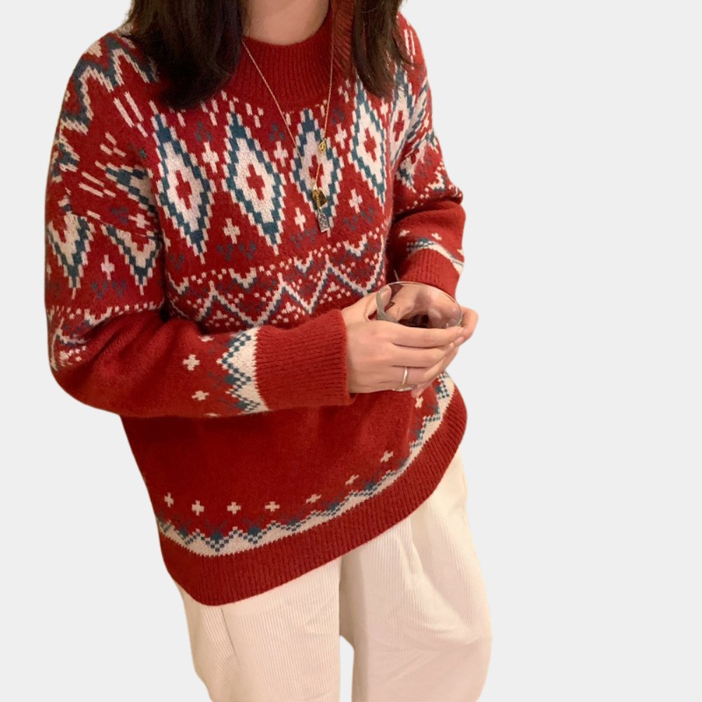 Fair Isle Knit Sweater