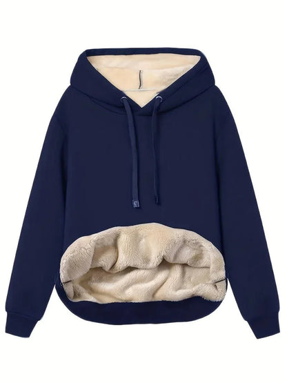 Fleece-Lined Kangaroo Pocket Hoodie