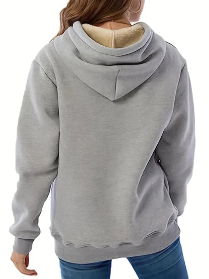 Fleece-Lined Kangaroo Pocket Hoodie