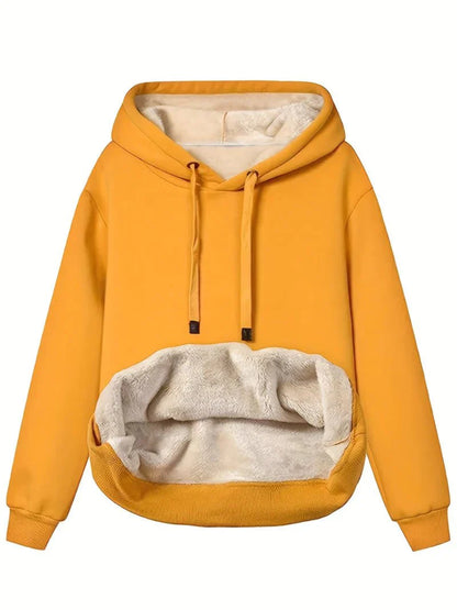 Fleece-Lined Kangaroo Pocket Hoodie