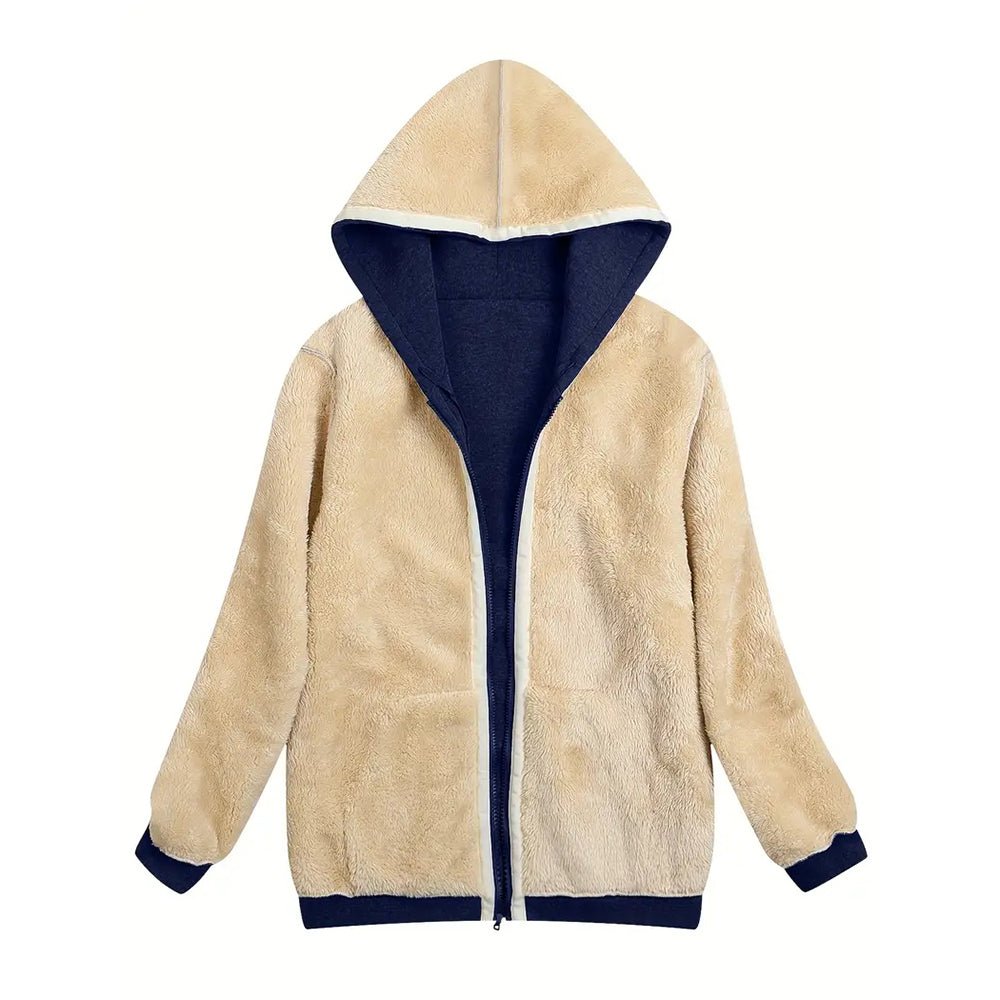 Fleece-Lined Zip-Up Hoodie