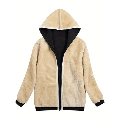 Fleece-Lined Zip-Up Hoodie