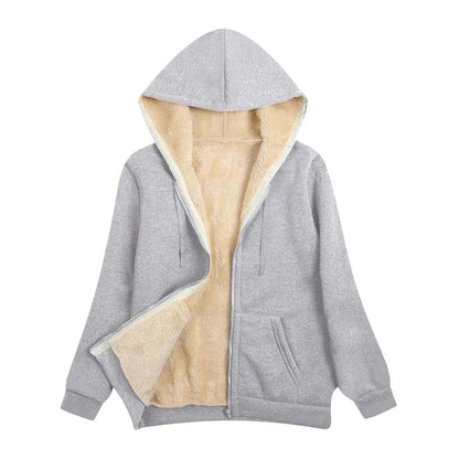 Fleece-Lined Zip-Up Hoodie