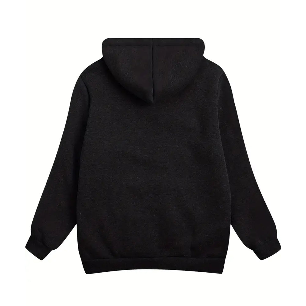 Fleece-Lined Zip-Up Hoodie