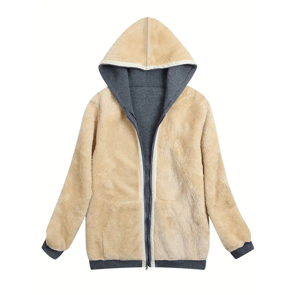 Fleece-Lined Zip-Up Hoodie