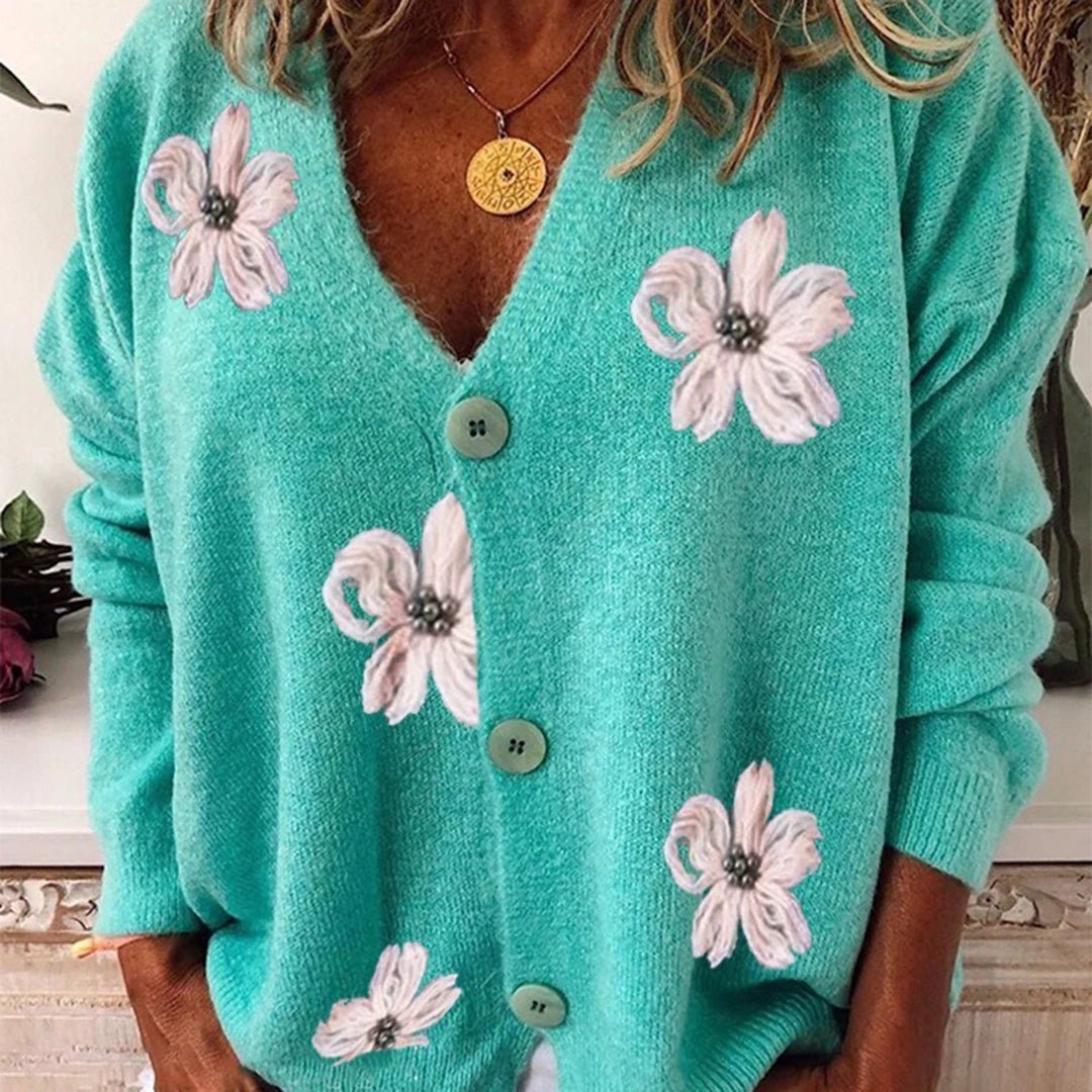 Floral Knit Cardigan