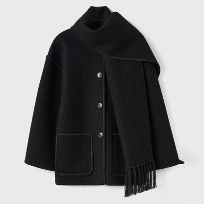 Fringed Scarf Coat