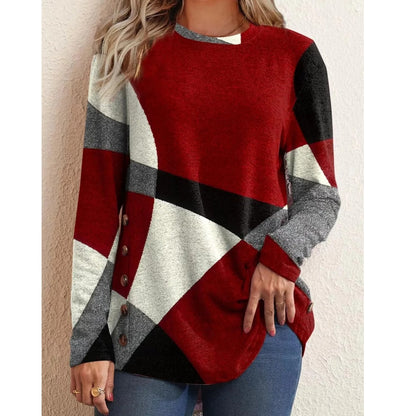 Geometric Print Sweater