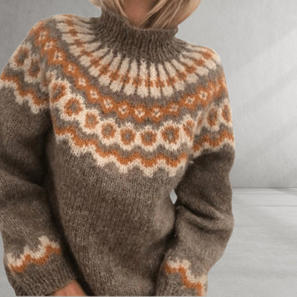 Nordic Knit Pattern Sweater