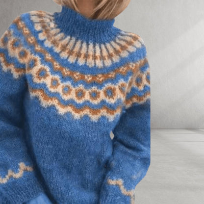 Nordic Knit Pattern Sweater