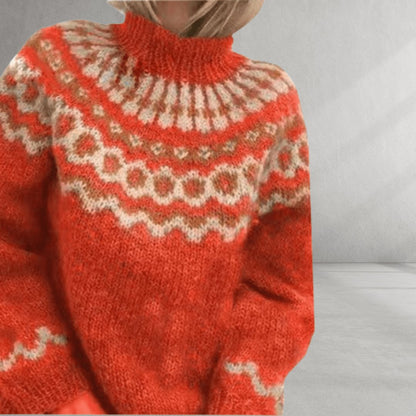 Nordic Knit Pattern Sweater