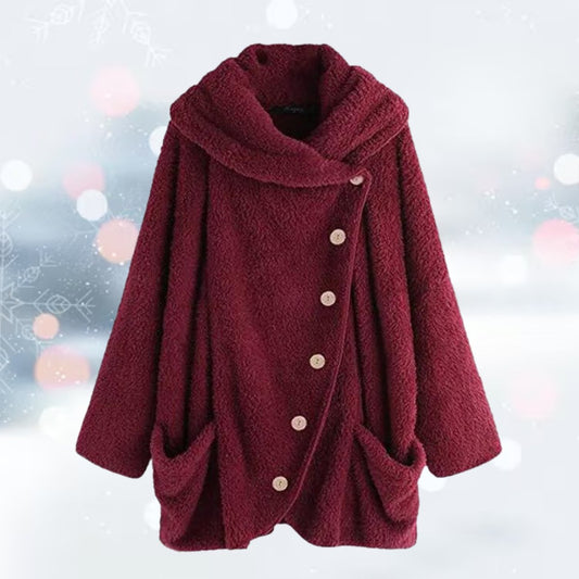 Oversized Buttoned Wool Coat