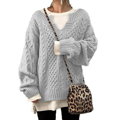 Oversized Cable-Knit Sweater