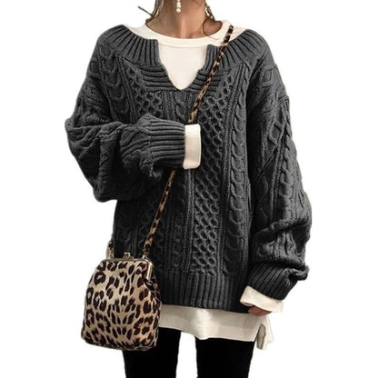 Oversized Cable-Knit Sweater