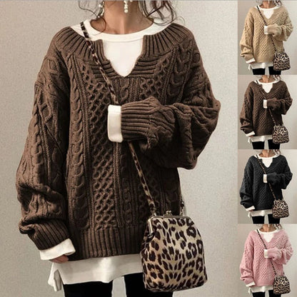 Oversized Cable-Knit Sweater