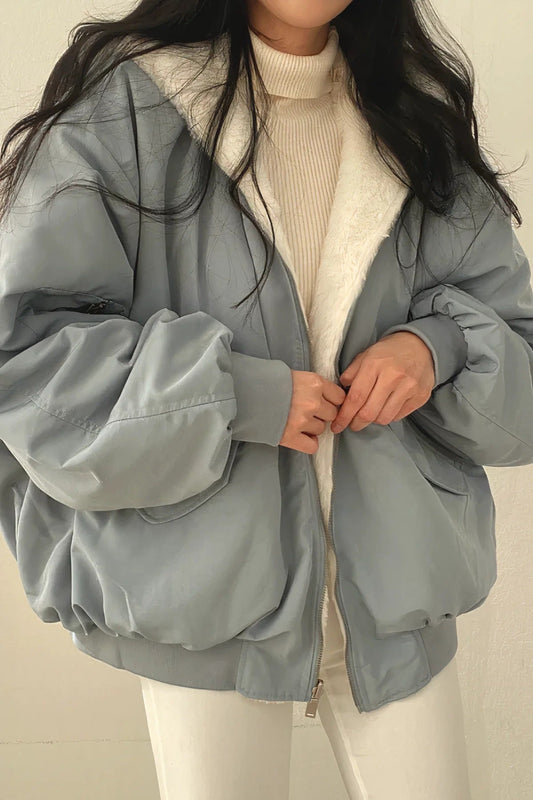 Oversized Fleece Lined Jacket