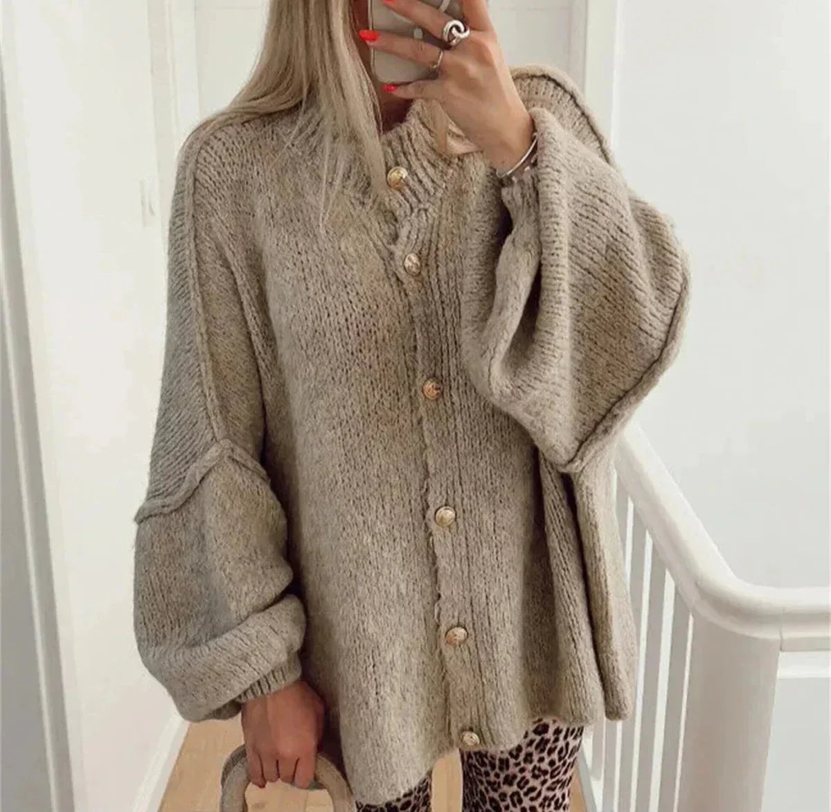 Oversized Knit Cardigan