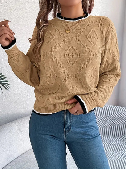 Patterned Knit Sweater