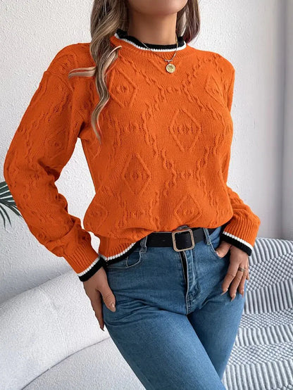 Patterned Knit Sweater