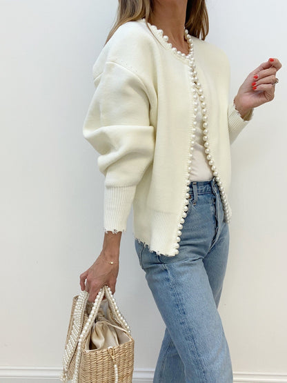 Pearl Trim Cardigan