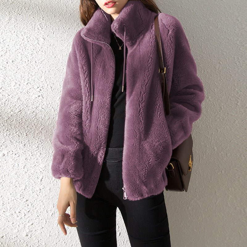 Plush Zip-Up Jacket