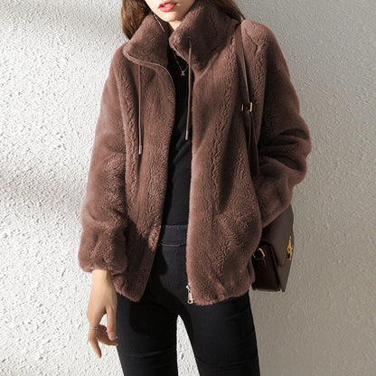 Plush Zip-Up Jacket