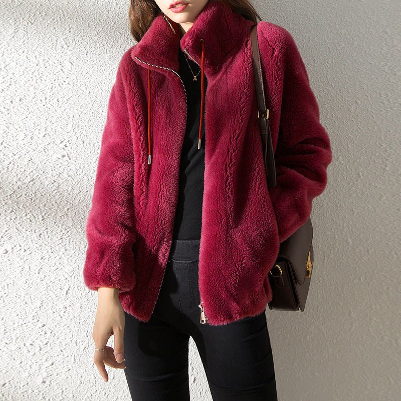 Plush Zip-Up Jacket