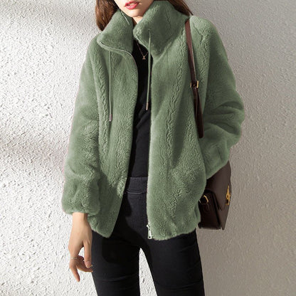 Plush Zip-Up Jacket