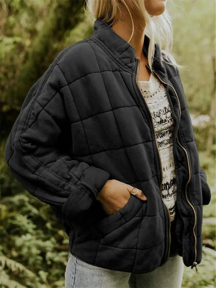 Quilted Fleece Jacket