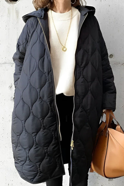 Quilted Hooded Coat