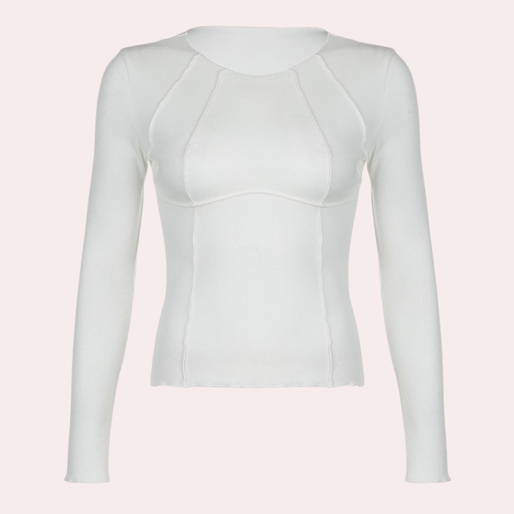 Ribbed Long Sleeve Top