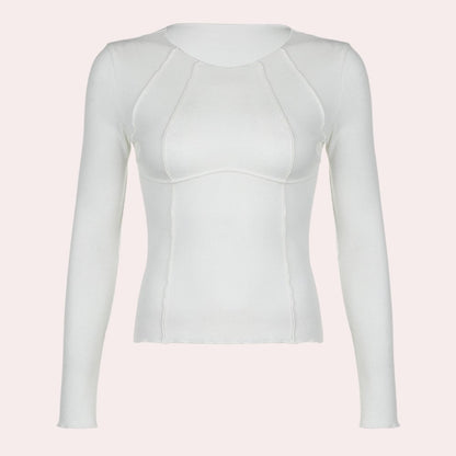 Ribbed Long Sleeve Top