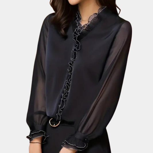 Ruffled Collar Blouse