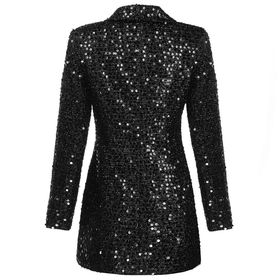 Sequin Blazer Dress - Sparkle