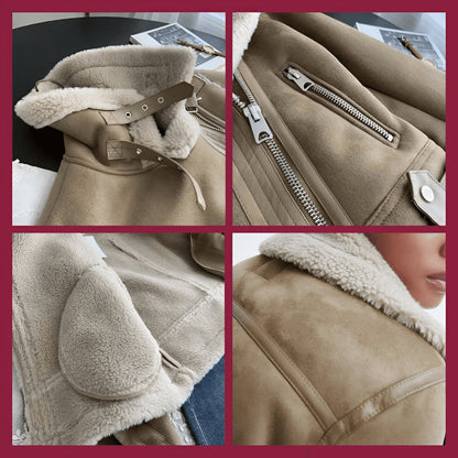 Shearling Suede Jacket