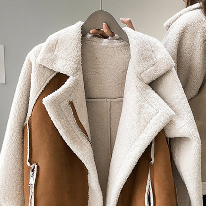 Shearling Zip-Up Jacket