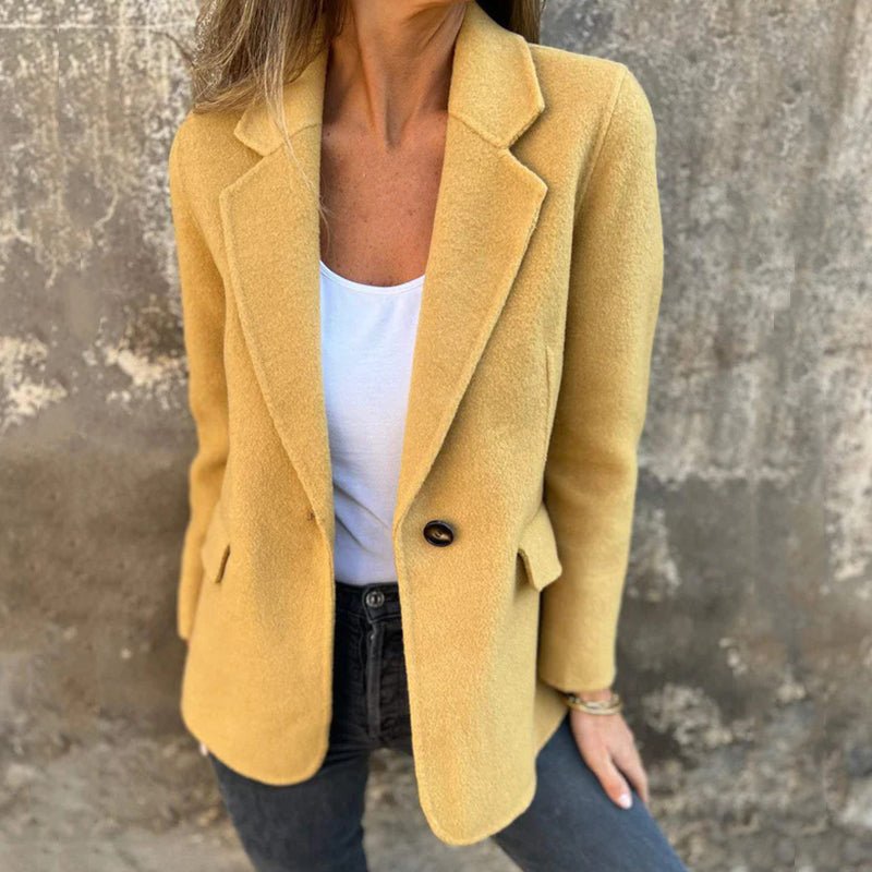 Single-Button Blazer Coat