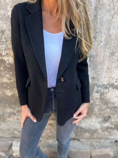 Single-Button Blazer Coat