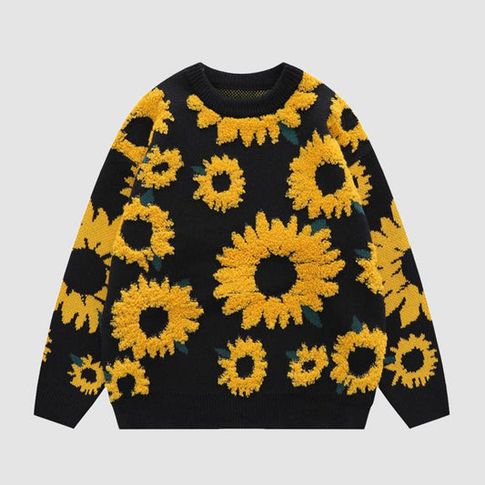 Sunflower Patterned Sweater