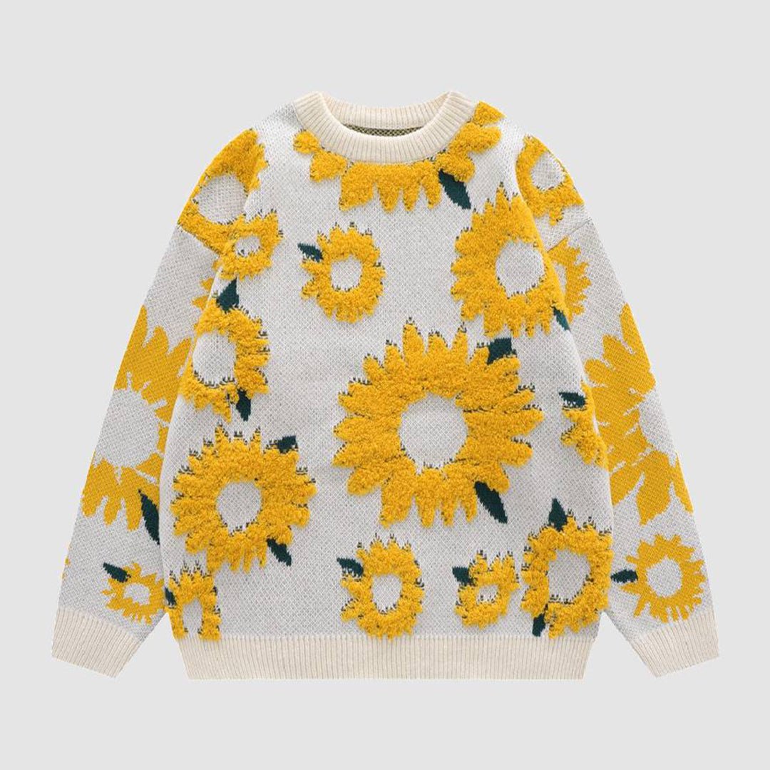 Sunflower Patterned Sweater