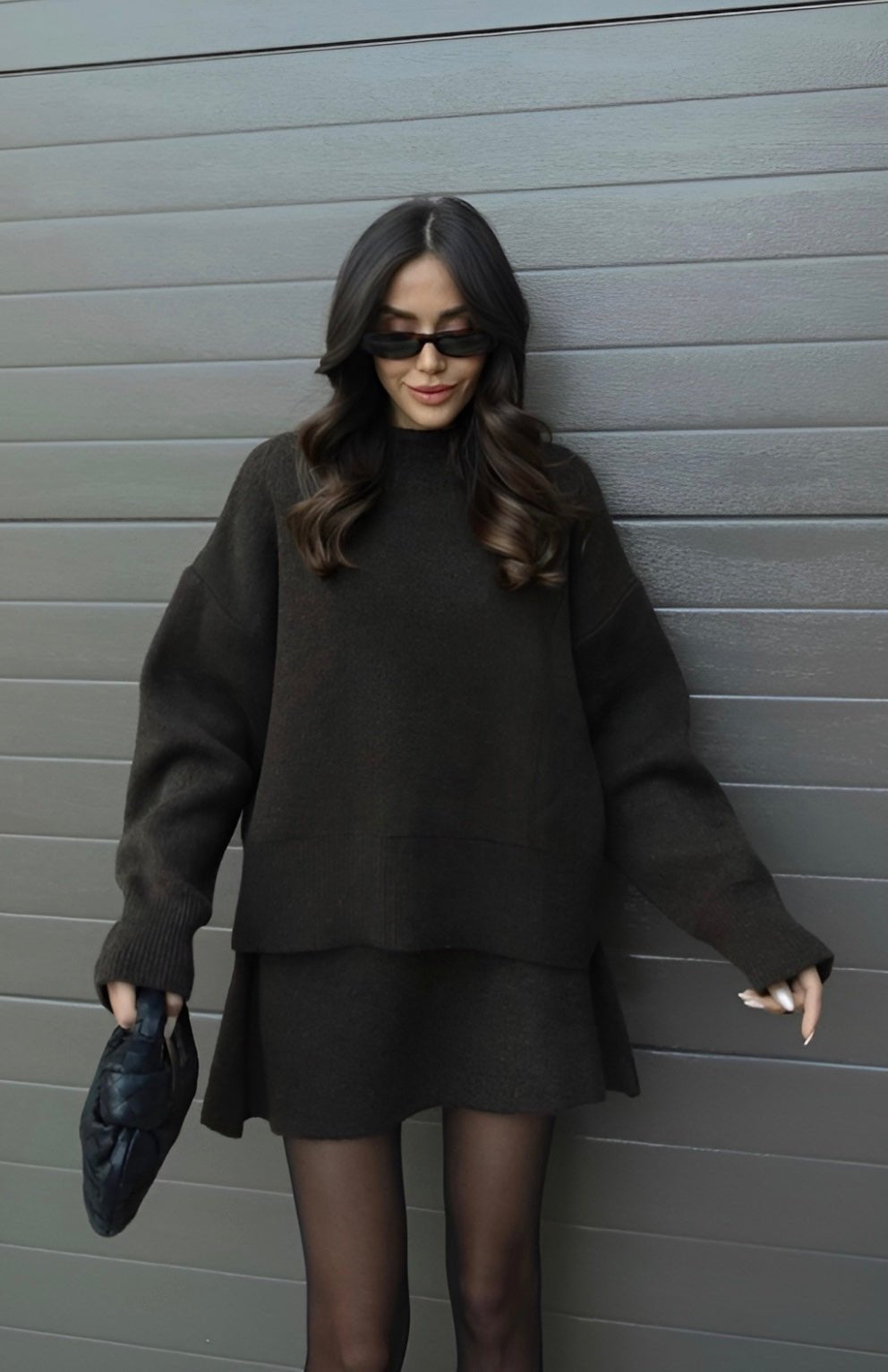 Sweater and Skirt Set