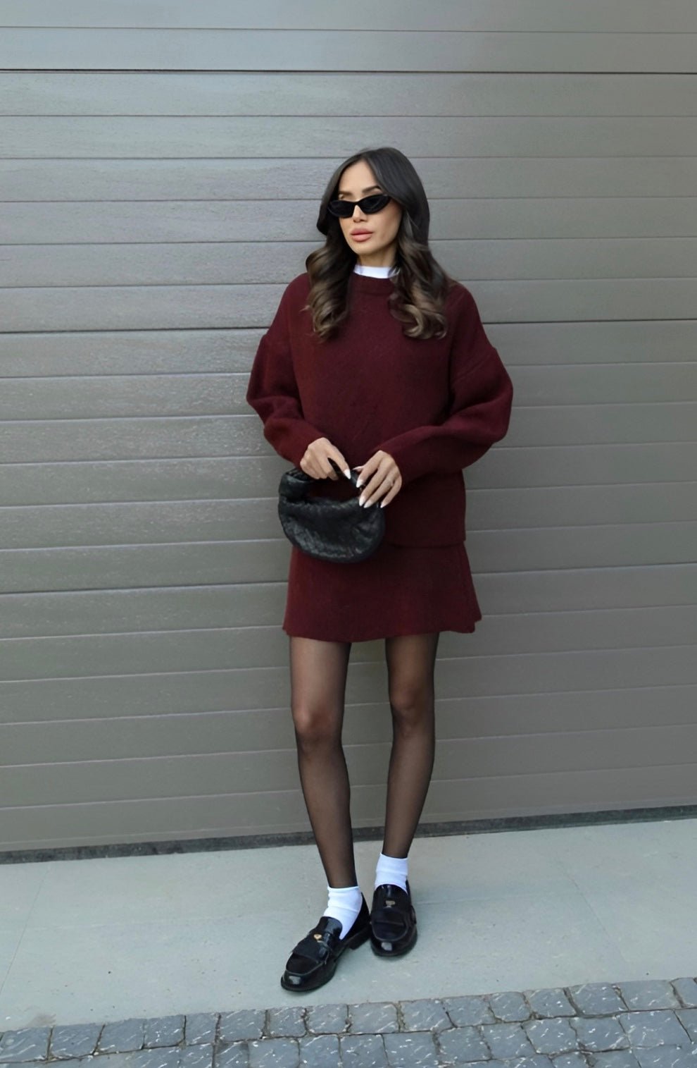 Sweater and Skirt Set